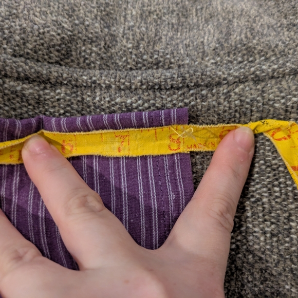 croft & barrow Purple Striped Short Sleeve Tee - Picture 9 of 9